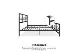 Dorel Burbank Black Metal Bed -Kingsize - thumbnail 4