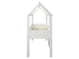 Kids Avenue Midi Playhouse Mid Sleeper Bed Frame White - thumbnail 6