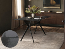SOLACE+CO Emil Mottled Glass Dining Table with Isla Chairs Set of 4 - thumbnail 2