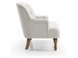 Kyoto Bianca 2 Seater Tufted Back Sofa Cream Linen - thumbnail 5