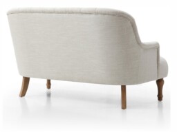 Kyoto Bianca 2 Seater Tufted Back Sofa Cream Linen - thumbnail 6