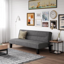 Dorel Kebo Futon Velvet-Grey - thumbnail 1