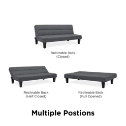 Dorel Kebo Futon Velvet-Grey - thumbnail 7