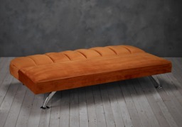 LPD Brighton Orange Fabric Sofa Bed - thumbnail 2