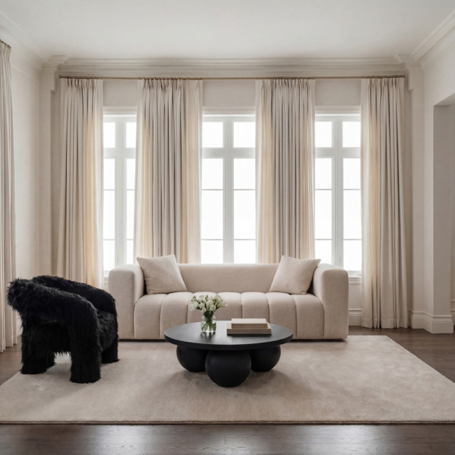 LPD Peninsula 3 Seater Sofa with Scatter Cushions Oyster Chenille - image 1