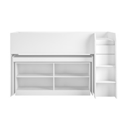 Flair Aiden Cabin Bed Mid Sleeper with Desk White - thumbnail 6