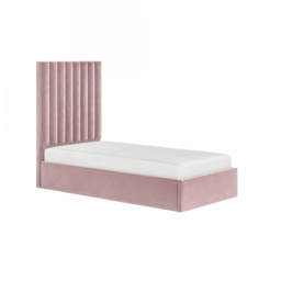 Flair Everley Single Ottoman Bed Pink Velvet - thumbnail 5