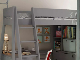 Kids Avenue Estella High Sleeper Bed with Desk and Storage Grey - thumbnail 5