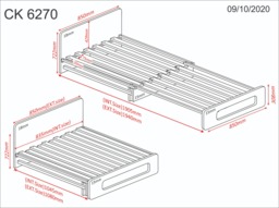 Flair Cosmic High Sleeper White with Futon White/Black - thumbnail 5