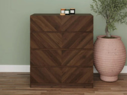 GFW Catania 4 Drawer Chest-Oak - thumbnail 2