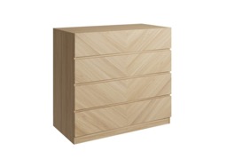 GFW Catania 4 Drawer Chest-Oak - thumbnail 5