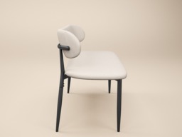 " SOLACE+CO Varm & Cyra Black Dining Table Set with 2 Beige Chenille Benches" - thumbnail 7