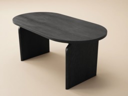 " SOLACE+CO Varm & Cyra Black Dining Table Set with 2 Beige Chenille Benches" - thumbnail 4