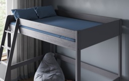 Noomi Tera Solid Wood Small Double High Sleeper Grey (FSC-Certified) - thumbnail 4