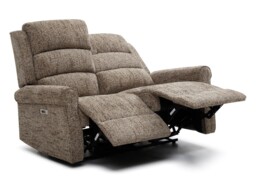 Kyoto Baxter 2 Seater Electric Recliner New Fawn Chenille - thumbnail 5