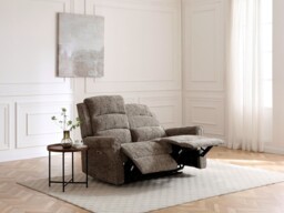 Kyoto Baxter 2 Seater Electric Recliner New Fawn Chenille - thumbnail 2