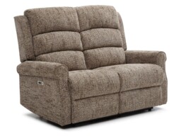 Kyoto Baxter 2 Seater Electric Recliner New Fawn Chenille - thumbnail 4