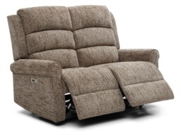 Kyoto Baxter 2 Seater Electric Recliner New Fawn Chenille - thumbnail 3