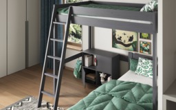 Noomi Tera Double/Double L Shaped Bunk Bed Grey (FSC-Certified) - thumbnail 6