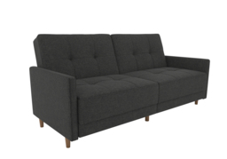 Dorel Andora Sprung Sofa Bed-Grey Linen - thumbnail 3