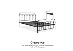 Novogratz Bright Pop Metal Bed Double-Black - thumbnail 6