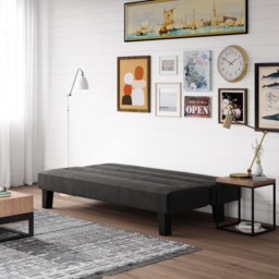 Dorel Kebo Futon Velvet-Black - thumbnail 3