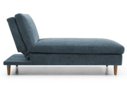 Kyoto Scott Chenille Click Clack Chaise Sofa Bed Navy - thumbnail 6