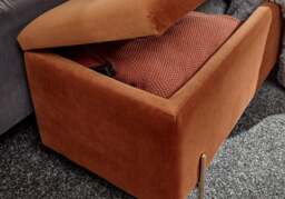GFW Mystica Fabric Ottoman Storage Bench-Russet - thumbnail 7