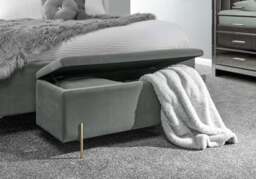 GFW Mystica Fabric Ottoman Storage Bench-Russet - thumbnail 3