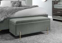 GFW Mystica Fabric Ottoman Storage Bench-Russet - thumbnail 6