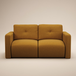 SOLACE+CO Wilfie 2 Seater Chenille Sofa Mustard - thumbnail 5
