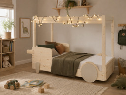 Mathy By Bols Discovery 1 Canopy Bed Apple Green - thumbnail 5