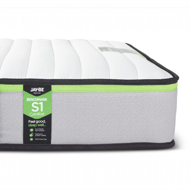 Jay-Be® Benchmark S1 Comfort Eco-Friendly Mattress-Small Double - image 1
