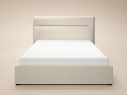SOLACE+CO Nela Ottoman Bed Woven Fabric Cream Kingsize - thumbnail 6
