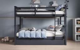 Flair Zoom Detachable Bunk Bed with Trundle Grey - thumbnail 4