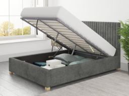 Aspire Grant Ottoman Bed Kimiyo Linen Granite - Double - thumbnail 3
