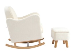 Bebe & Beyond Soother Nursing Chair and Stool Set Off White - thumbnail 4