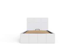 GFW End Lift Ottoman Storage Bed-White/White-Single - thumbnail 6