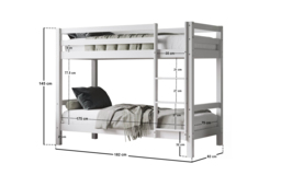 Flair Callisto Shorty Bunk Bed Grey - thumbnail 7