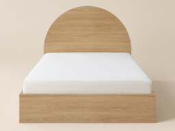 Flair Allison Ottoman Bed with Curved Headboard Oak Double - thumbnail 5