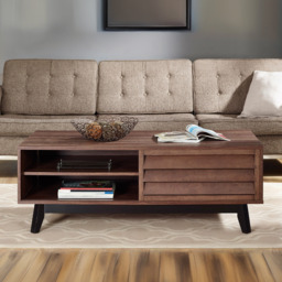 Dorel Vaughn Coffee Table Walnut - thumbnail 1