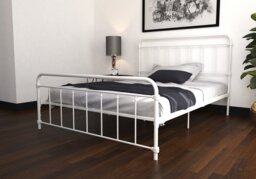 Dorel Wallace Metal Bed Frame-White-Double - thumbnail 2