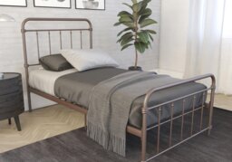 Dorel Wallace Metal Bed Frame-White-Double - thumbnail 5