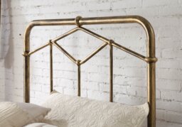 Flintshire Furniture Axton Antique Bronze Metal Bed Frame-Double - thumbnail 5