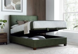 Kaydian Walkworth Fabric Ottoman Storage Bed Winter Moss - Double - thumbnail 2