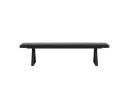 LPD Hyde Dining Table with 2 Hyde Black Benches-Whiskey - thumbnail 6