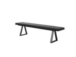 LPD Hyde Dining Table with 2 Hyde Black Benches-Whiskey - thumbnail 7