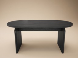 " SOLACE+CO Varm & Cyra Black Extending Dining Table Set with 2 Beige Chenille Benches" - thumbnail 7