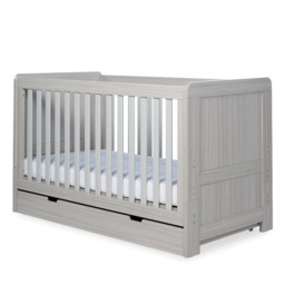 Ickle Bubba Pembrey Ash Grey Cot Bed and Under Drawer - thumbnail 4