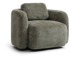 Kyoto Mitch Chenille Swivel Accent Chair Olive - thumbnail 5